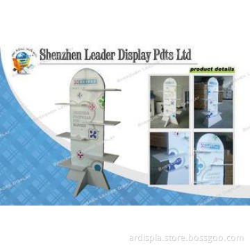 Retail Pos Floor Free Standing Display Stands Rack For Shop